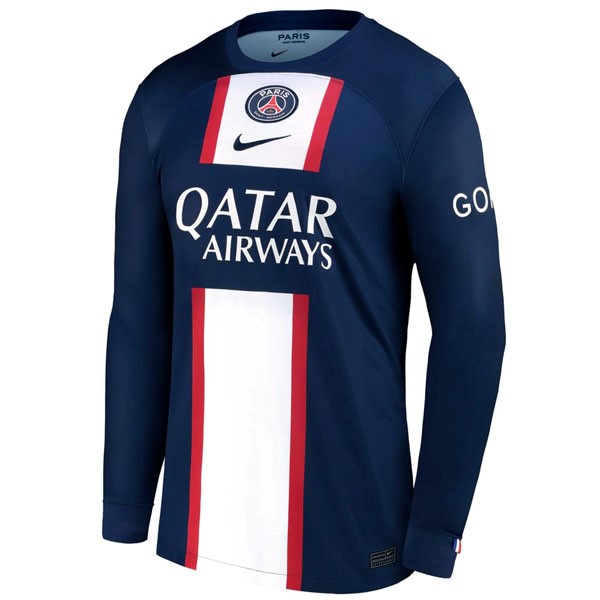 Tailandia Camiseta Paris Saint Germain 1st ML 2022-2023 Azul